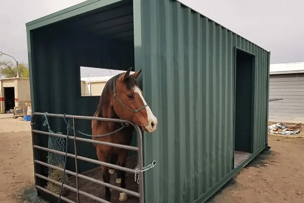 Shipping Containers On A Farm