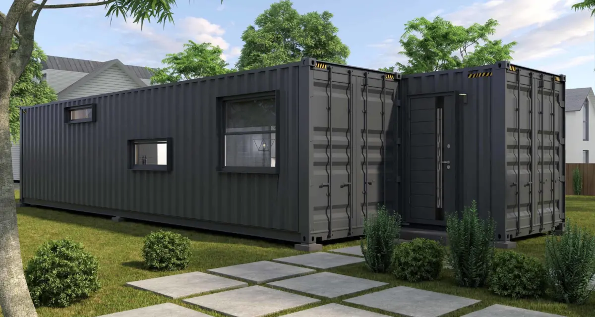 Exterior View Shipping Containers Home