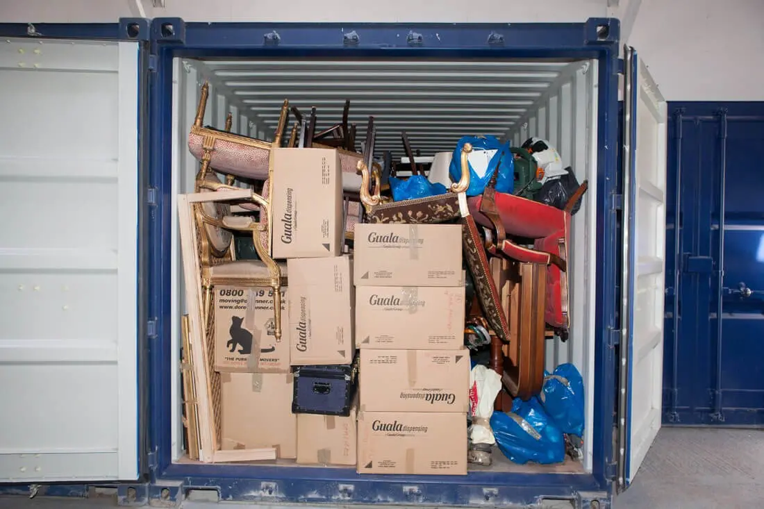 Storage Container Cluttered