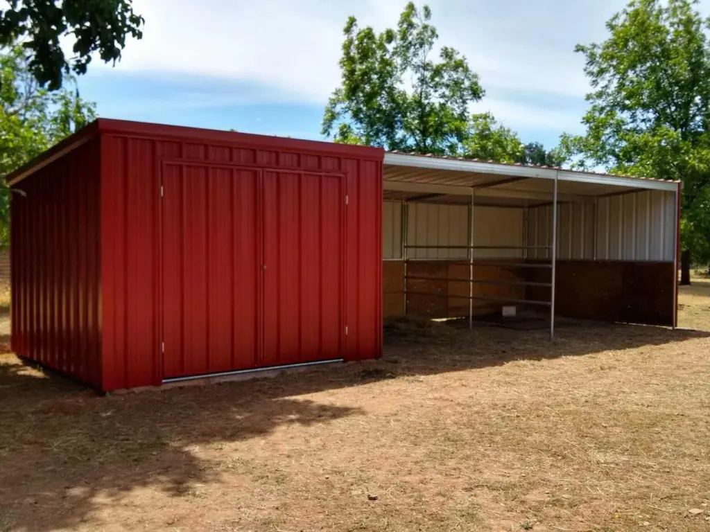 Shipping Containers On A Farm