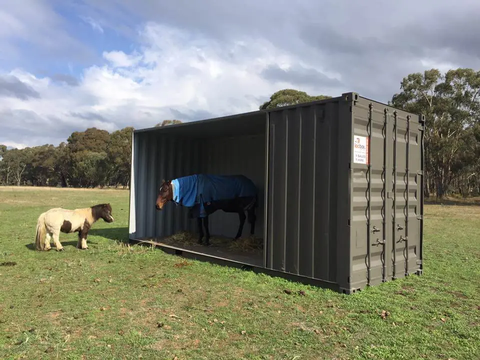 Shipping Containers On A Farm